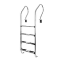 Escalera Mod. Confort 4 Peldaños AC. Inox. C/Anclaje