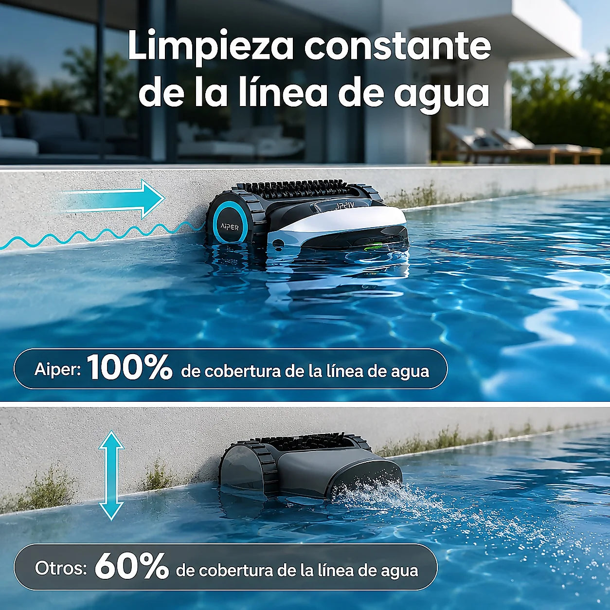Robot Limpiafondos Aiper Scuba N1 Max Inalámbrico 3 Hrs Autonomía – vista 12