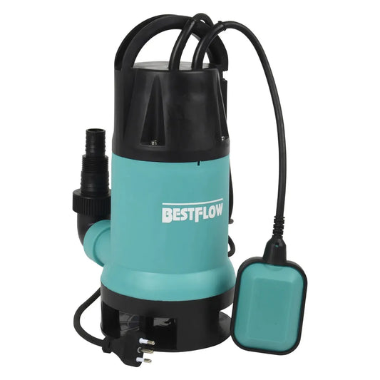 Bomba Sumergible de Achique Bestflow BKS-VP 751 | 1 HP | 220V — Vista posterior y cable de alimentación