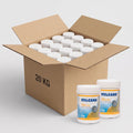 Cloro en Tabletas 90% Vulcano – Caja 20 Kg (20 potes de 1 Kg)