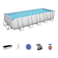 Piscina Bestway Power Steel 6,40 x 2,74 x 1,32 m con sus accesorios incluidos