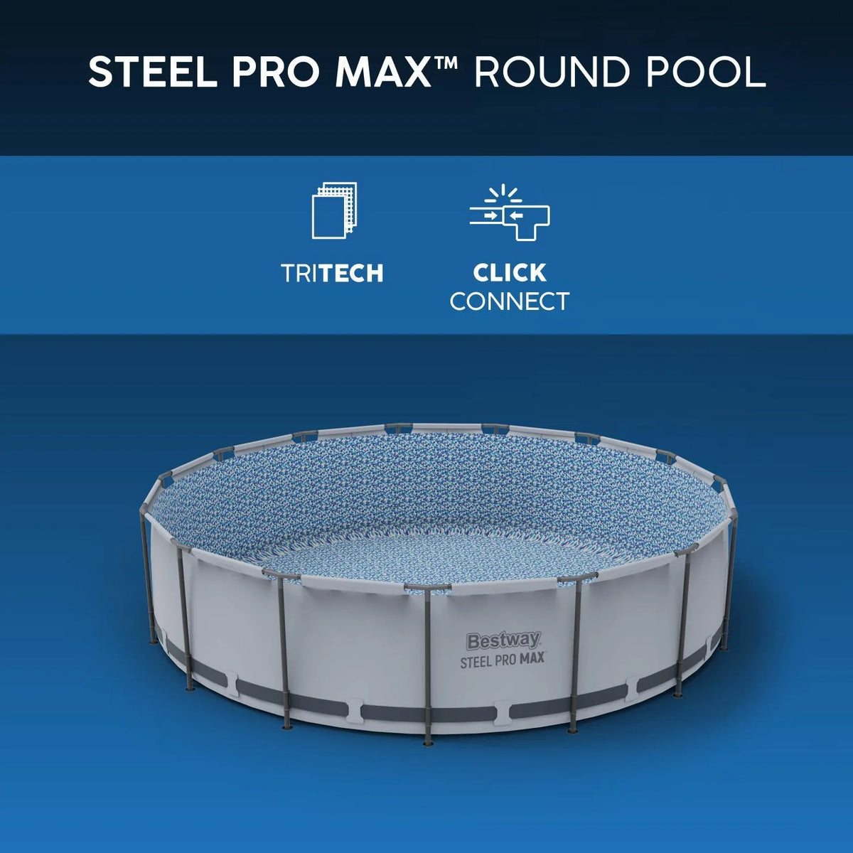 Piscina Bestway Steel Pro MAX Redonda 4,57 x 1,07 m: tecnología y materiales