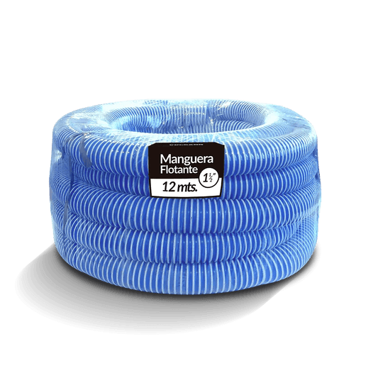 Rollo Manguera 12 MTS FLOT Cristal C/Terminales Ø 1 1/2"
