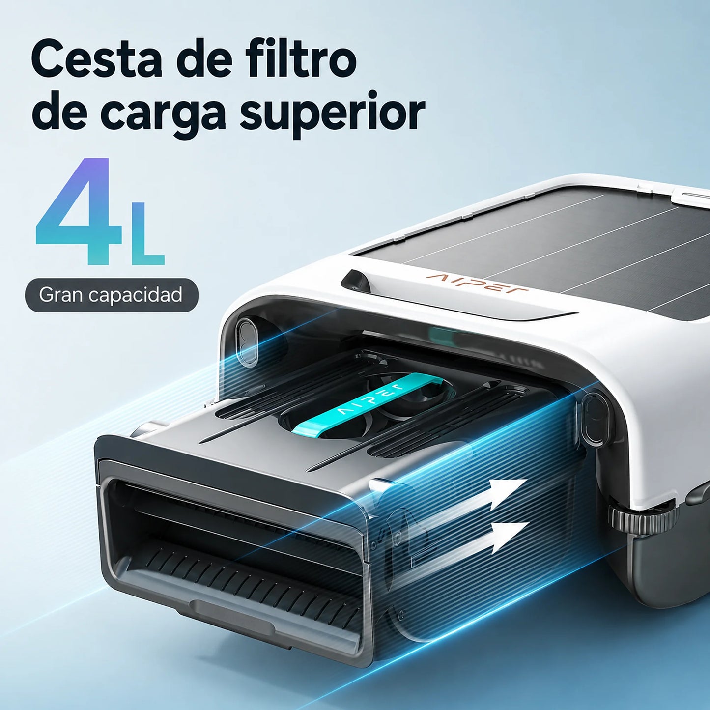 Robot Skimmer Solar Aiper EcoSurfer M2 Inalámbrico 35 Hrs Autonomía – vista 11