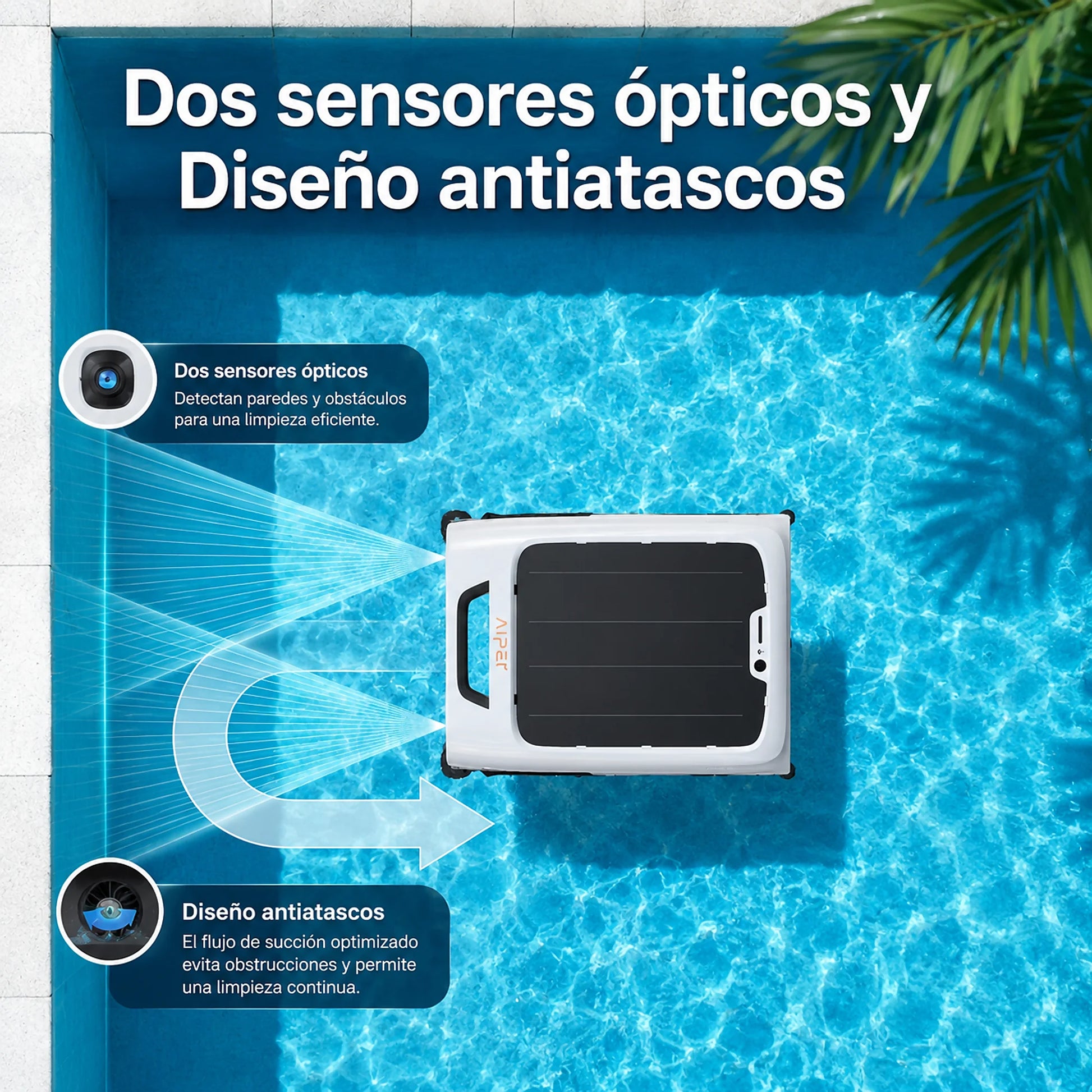 Robot Skimmer Solar Aiper EcoSurfer M2 Inalámbrico 35 Hrs Autonomía – vista 13