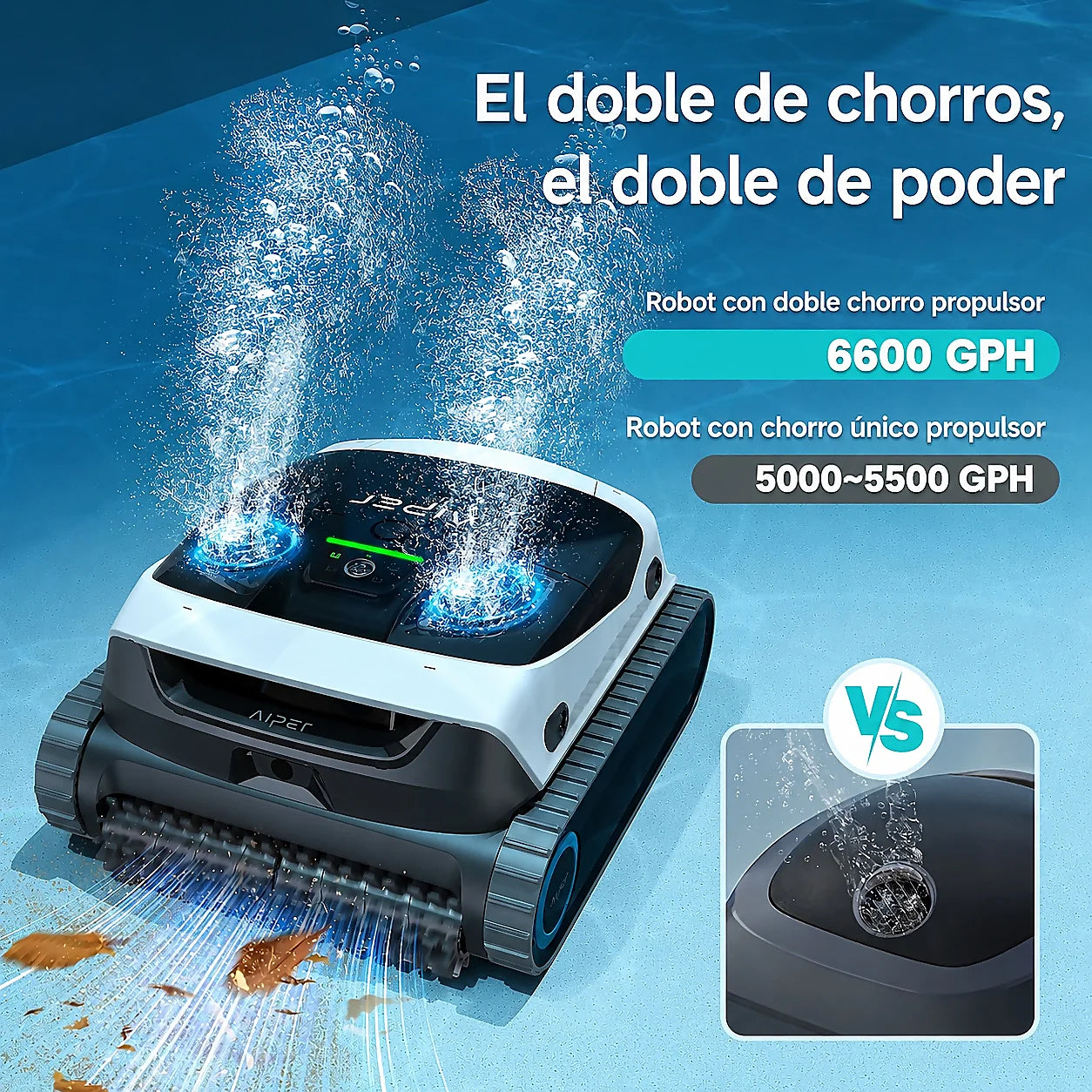 Robot Limpiafondos Aiper Scuba N1 Max Inalámbrico 3 Hrs Autonomía – vista 10