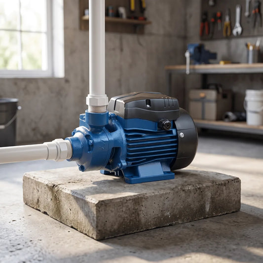 Bomba Periférica Bestflow BTPm 37 0.5HP 220V — instalada en su conexión