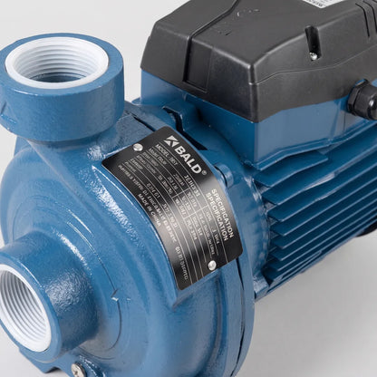 Bomba Periférica Bestflow BTPm 75 1.0HP 220V — detalle del motor y roscas