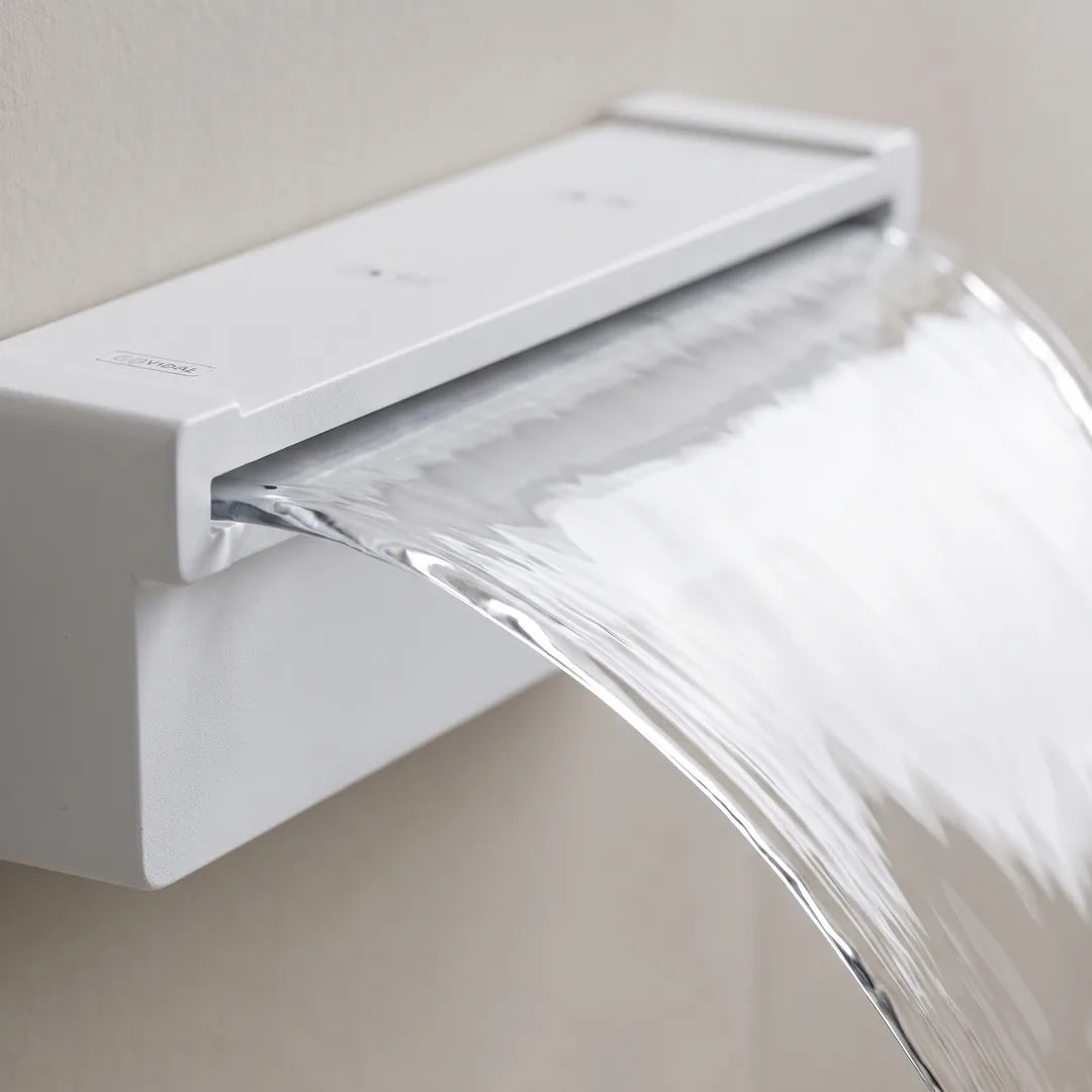 Cascada Abs – Lamina De Agua 120Cm Ancho — detalle del labio de acero
