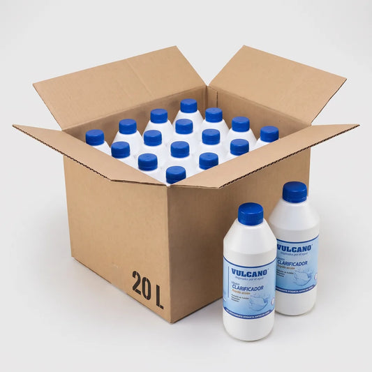 Clarificador Rápida Acción Vulcano – Caja 20 L (20 envases de 1 L)