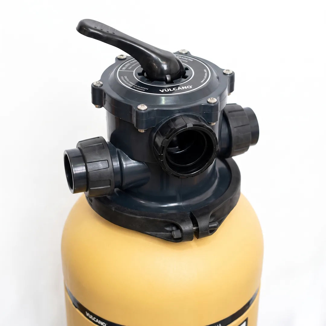 Filtro vc 10 vulcano — detalle de la válvula multipuerto