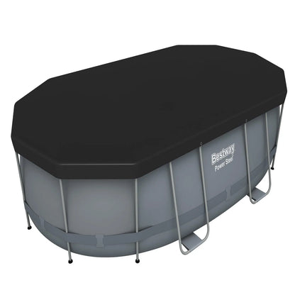 Piscina Bestway Power Steel Ovalada 4,88 x 3,05 m con su cobertor