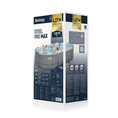 Caja de Piscina Bestway Steel Pro MAX Ovalada 4,27 x 2,50 m