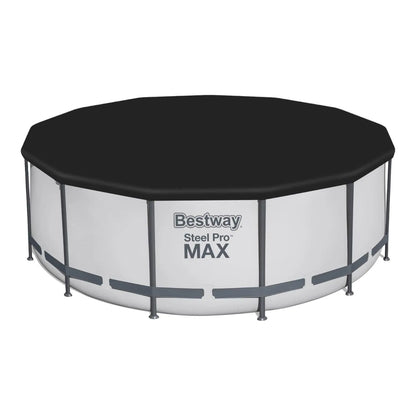 Piscina Bestway Steel Pro MAX Redonda 3,96 x 1,22 m con su cobertor