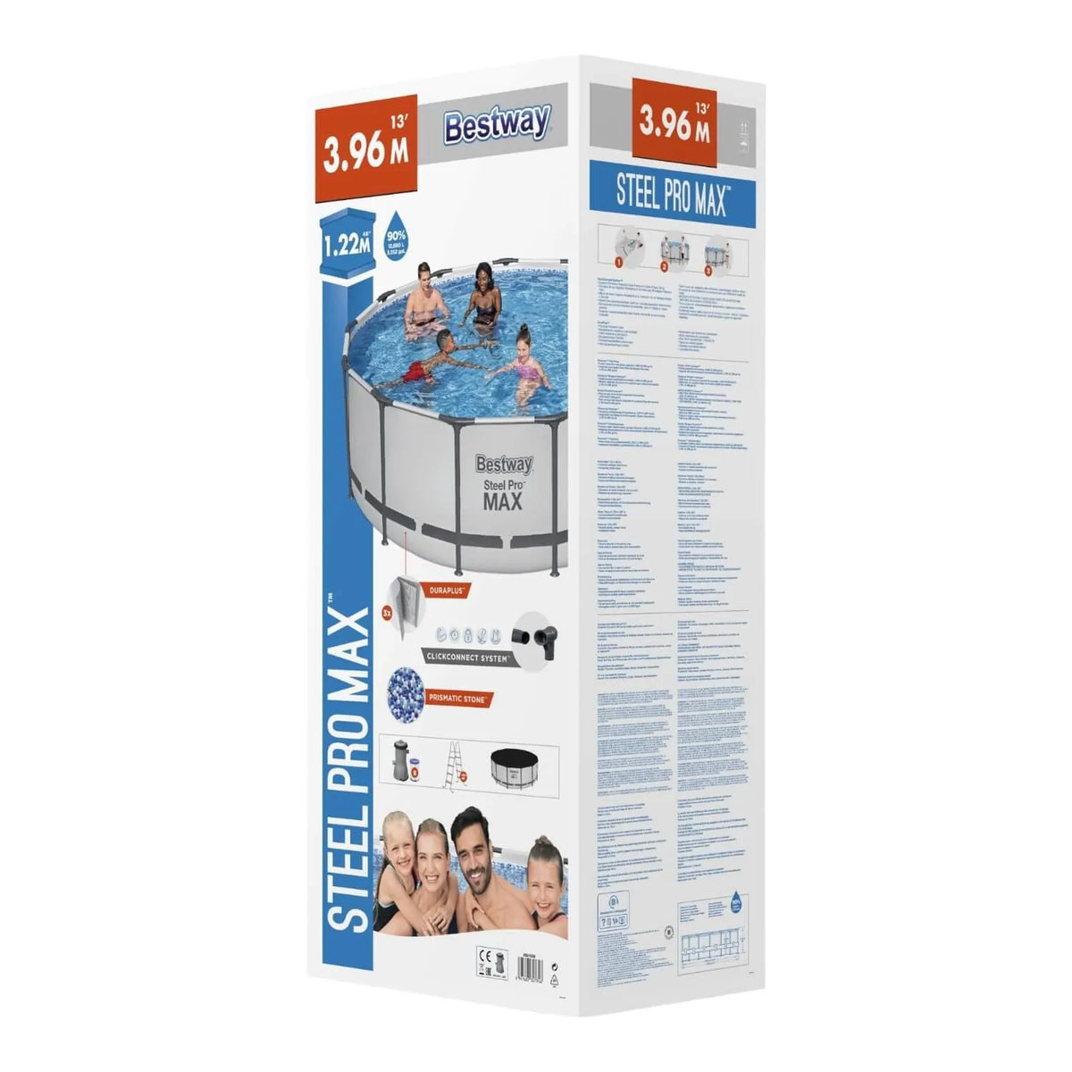 Caja de Piscina Bestway Steel Pro MAX Redonda 3,96 x 1,22 m