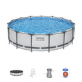 Piscina Bestway Steel Pro MAX Redonda 4,57 x 1,07 m con sus accesorios incluidos