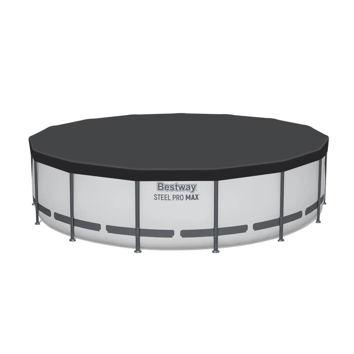 Piscina Bestway Steel Pro MAX Redonda 4,57 x 1,07 m con su cobertor