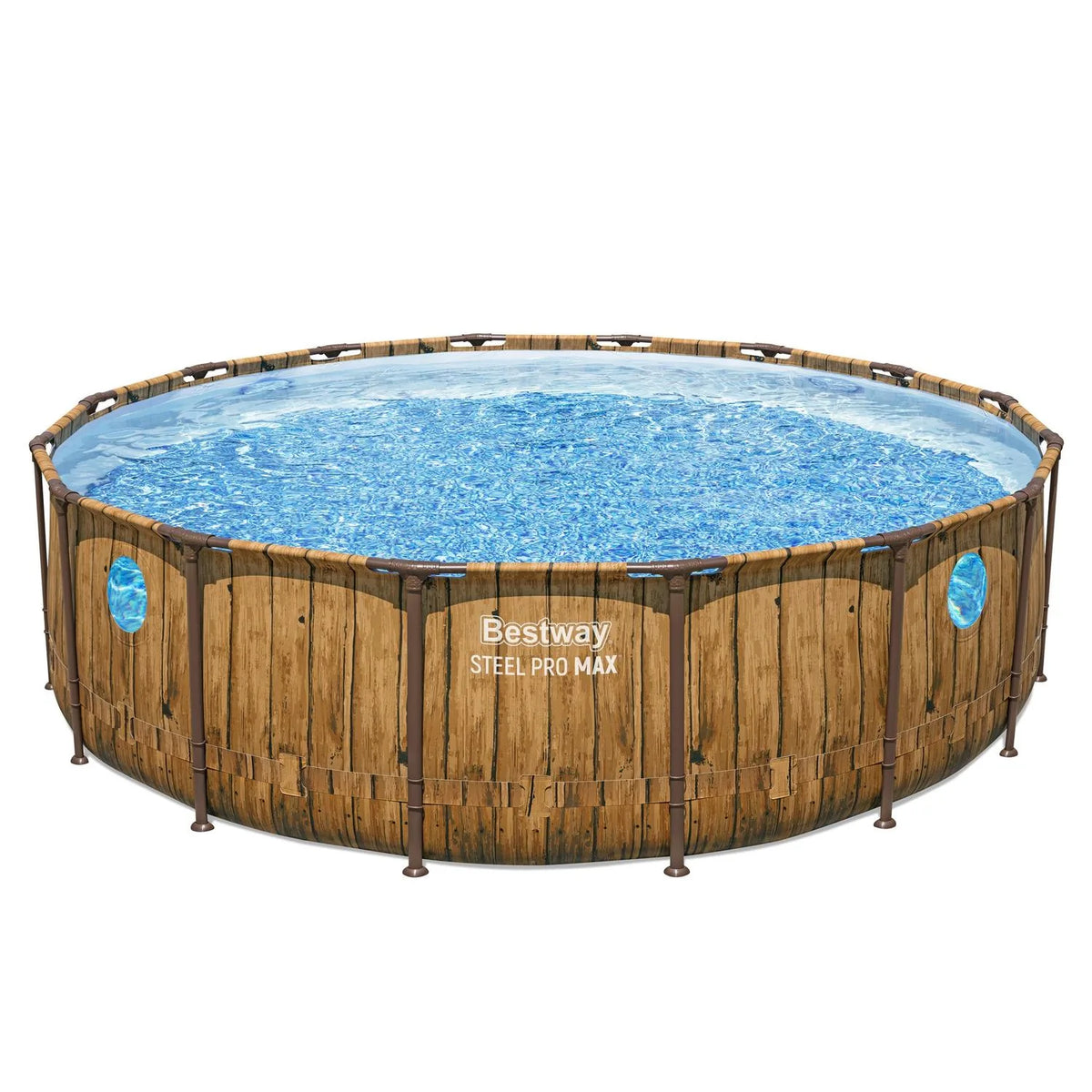 Piscina Bestway Steel Pro MAX Redonda 4,88 m con Ventanas