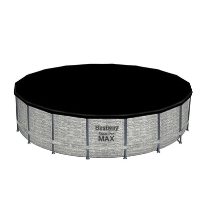 Piscina Bestway Steel Pro MAX Redonda 5,49 x 1,22 m con su cobertor