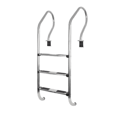 Escalera Mod. Confort 3 Peldaños AC. Inox. C/Anclaje