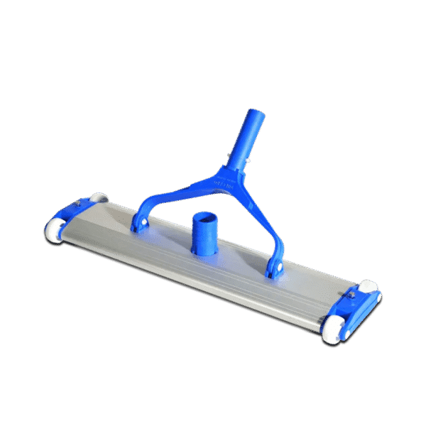 110007 Limpiafondo Aluminio 48CM 4 Ruedas y Cepillo de PP