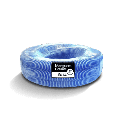 Rollo Manguera 8 MTS FLOT Cristal C/Terminales Ø 1 1/2"