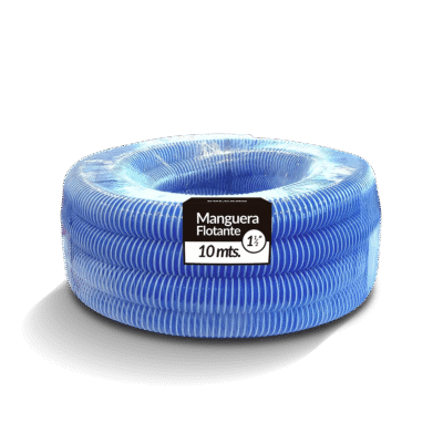 Rollo Manguera 10 MTS FLOT Cristal C/Terminales Ø 1 1/2"